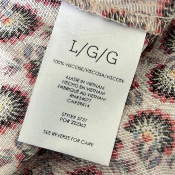 CABI Poem Cami Pink & Red Sz Large #5737 NWOT - Picture 5 of 5